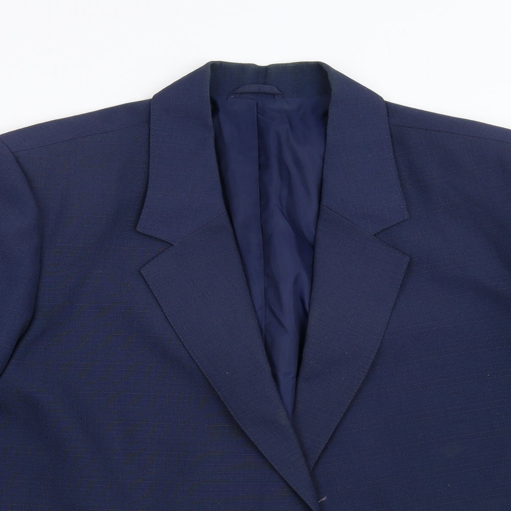 Preworn Womens Blue   Jacket Suit Jacket Size 16