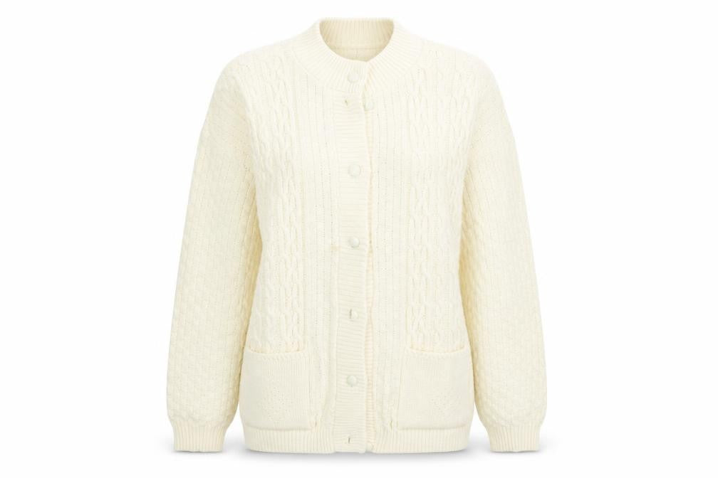 Sapphire Womens Beige  Knit Cardigan Jumper Size L
