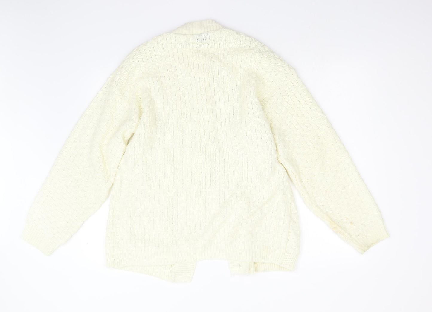 Sapphire Womens Beige  Knit Cardigan Jumper Size L