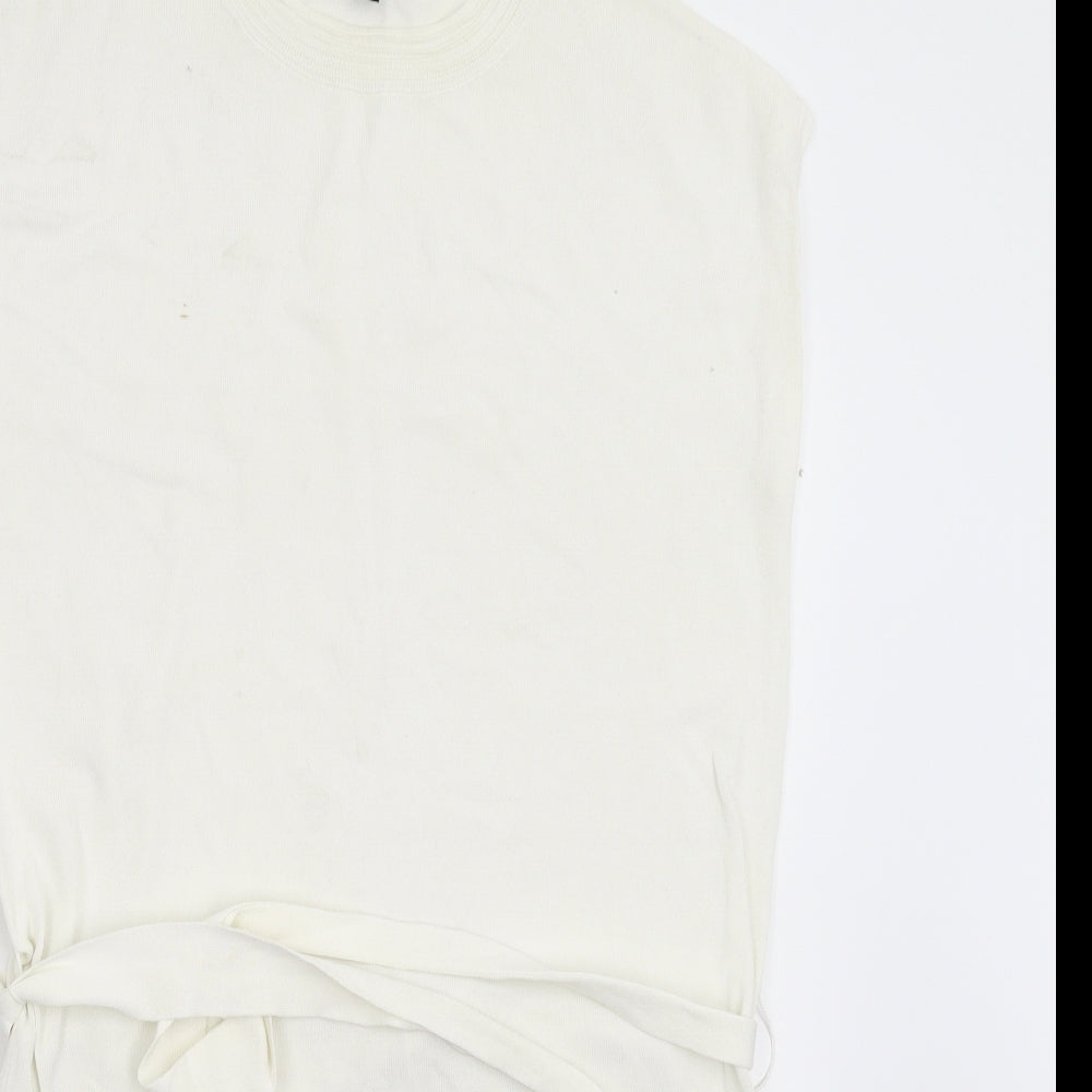 Warehouse  Womens Ivory   Tunic Jumper Size 10