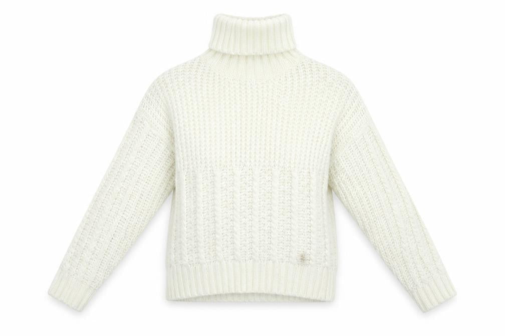 SheIn Womens White  Knit Pullover Jumper Size M