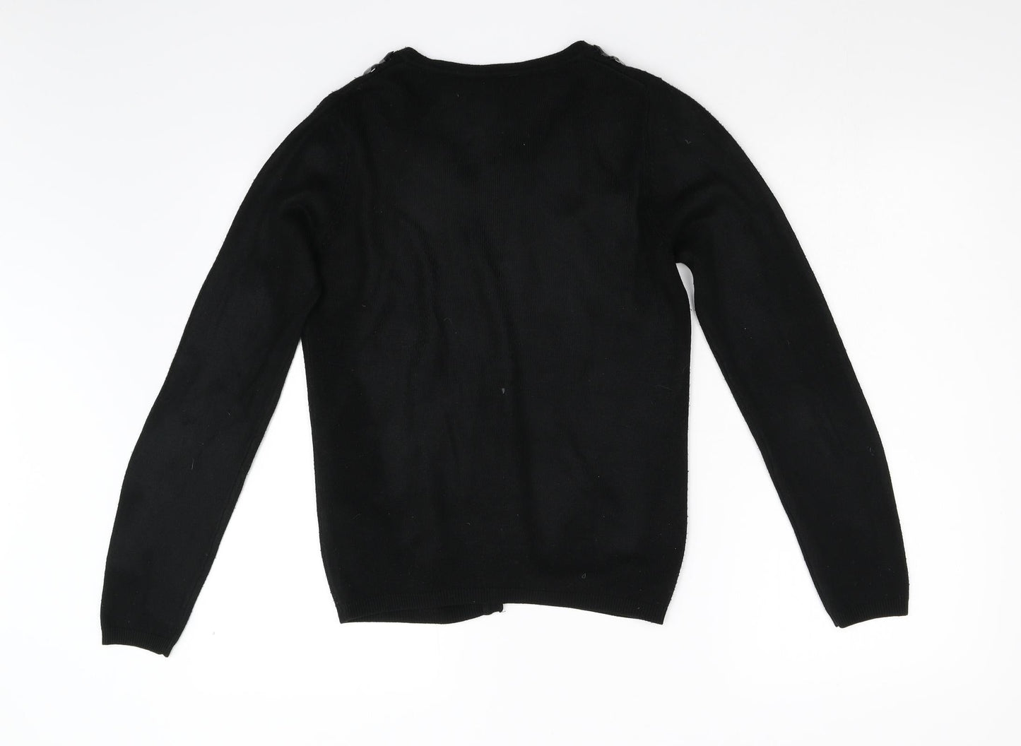 Evie Womens Black  Knit Cardigan Jumper Size 10