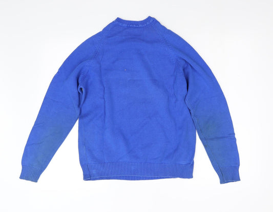 One Up Golf Mens Blue  Knit Pullover Jumper Size S