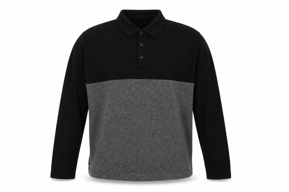 Front view of Red Herring men’s black jumper, size 2XL