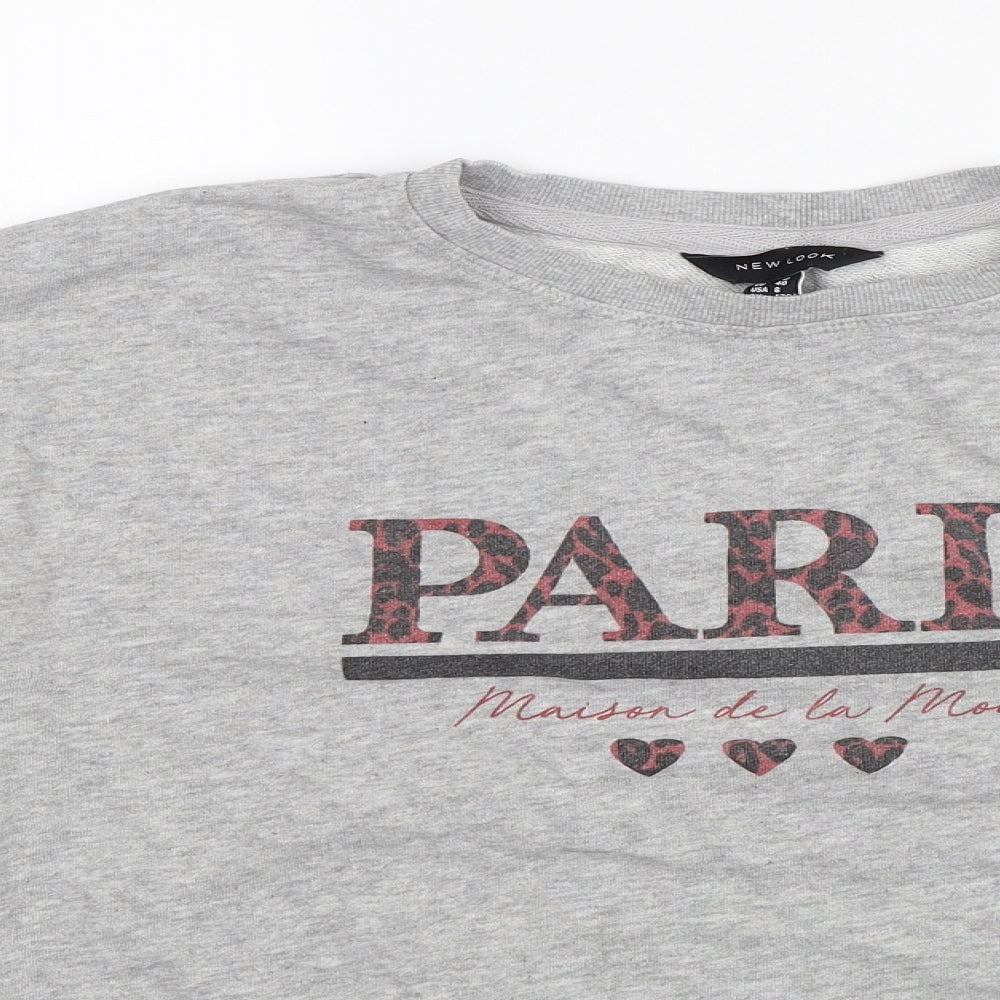 New Look Womens Grey   Pullover Jumper Size 12  - Paris