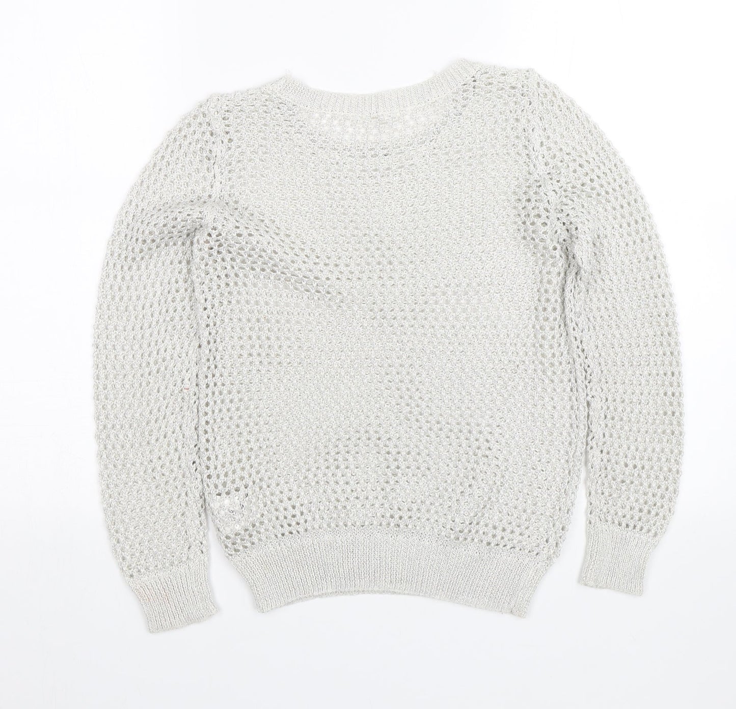 H&M Girls Silver   Pullover Jumper Size 11-12 Years