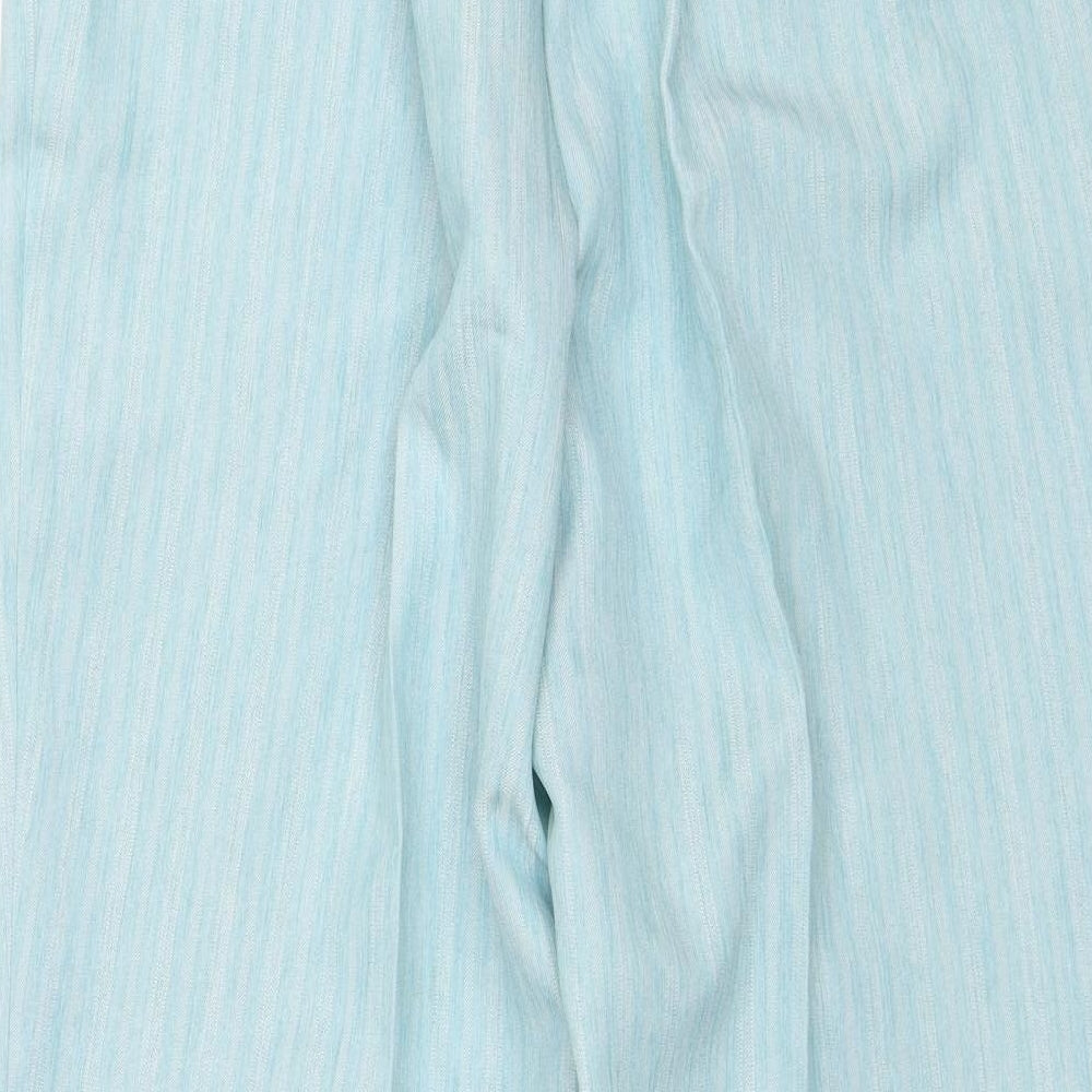 BM Collection Womens Blue   Capri Trousers Size 16 L27 in