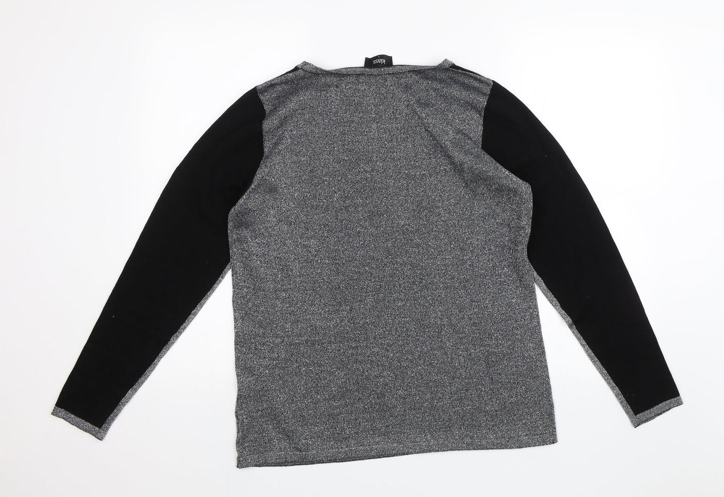 Klass Collection Womens Silver   Pullover Jumper Size L