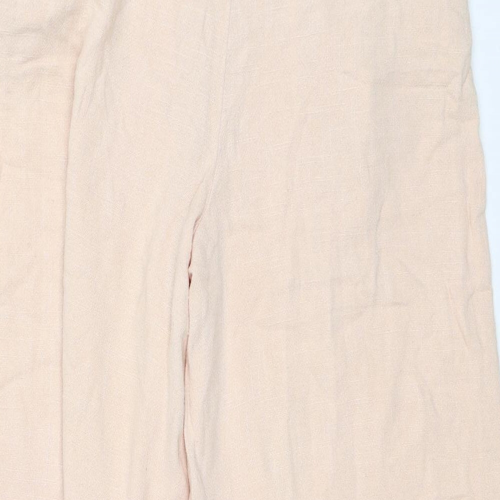 Topshop Womens Pink   Trousers  Size 12 L22 in