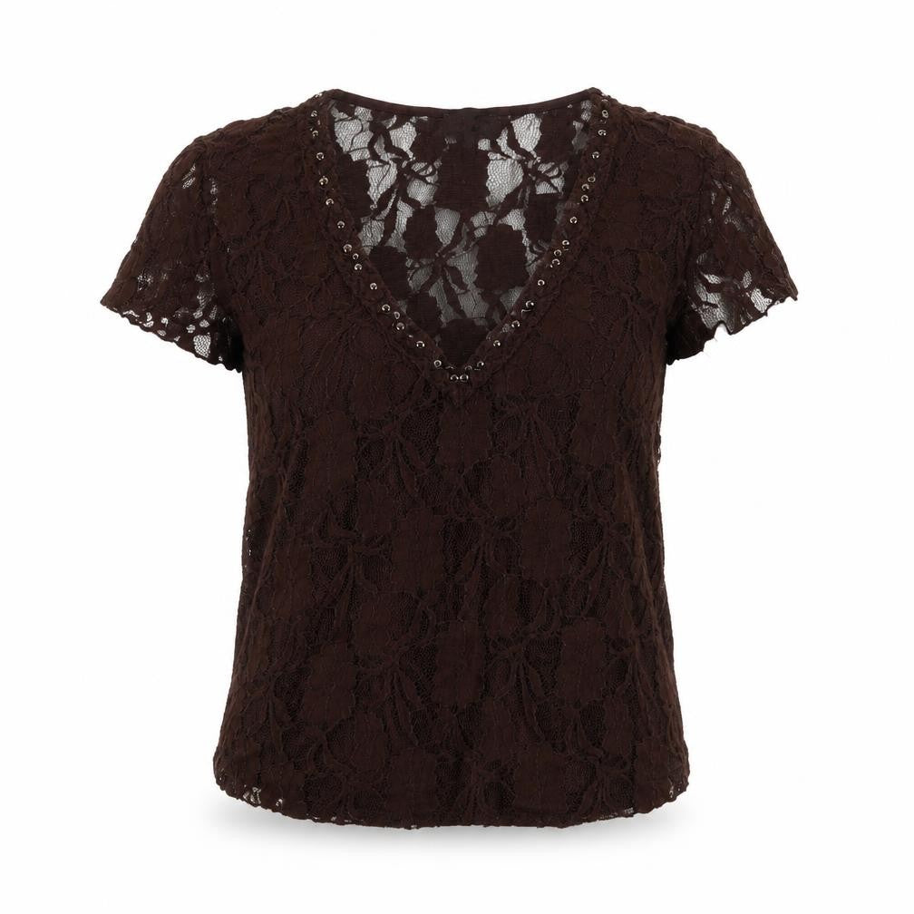 Sky designs Womens Brown   Basic T-Shirt Size M