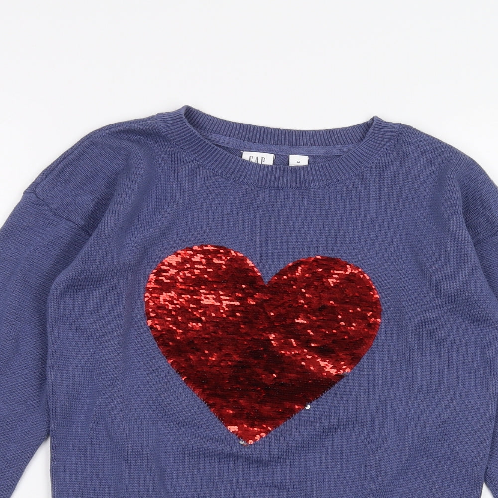Gap Girls Blue   Pullover Jumper Size M