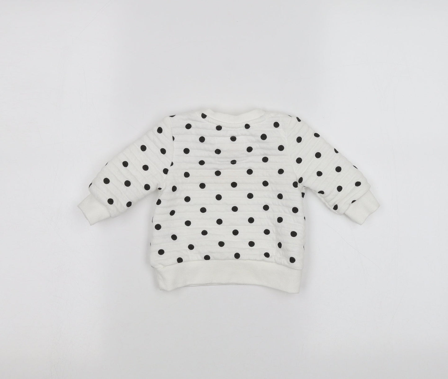 Primark Baby White Polka Dot  Pullover Jumper Size 3-6 Months