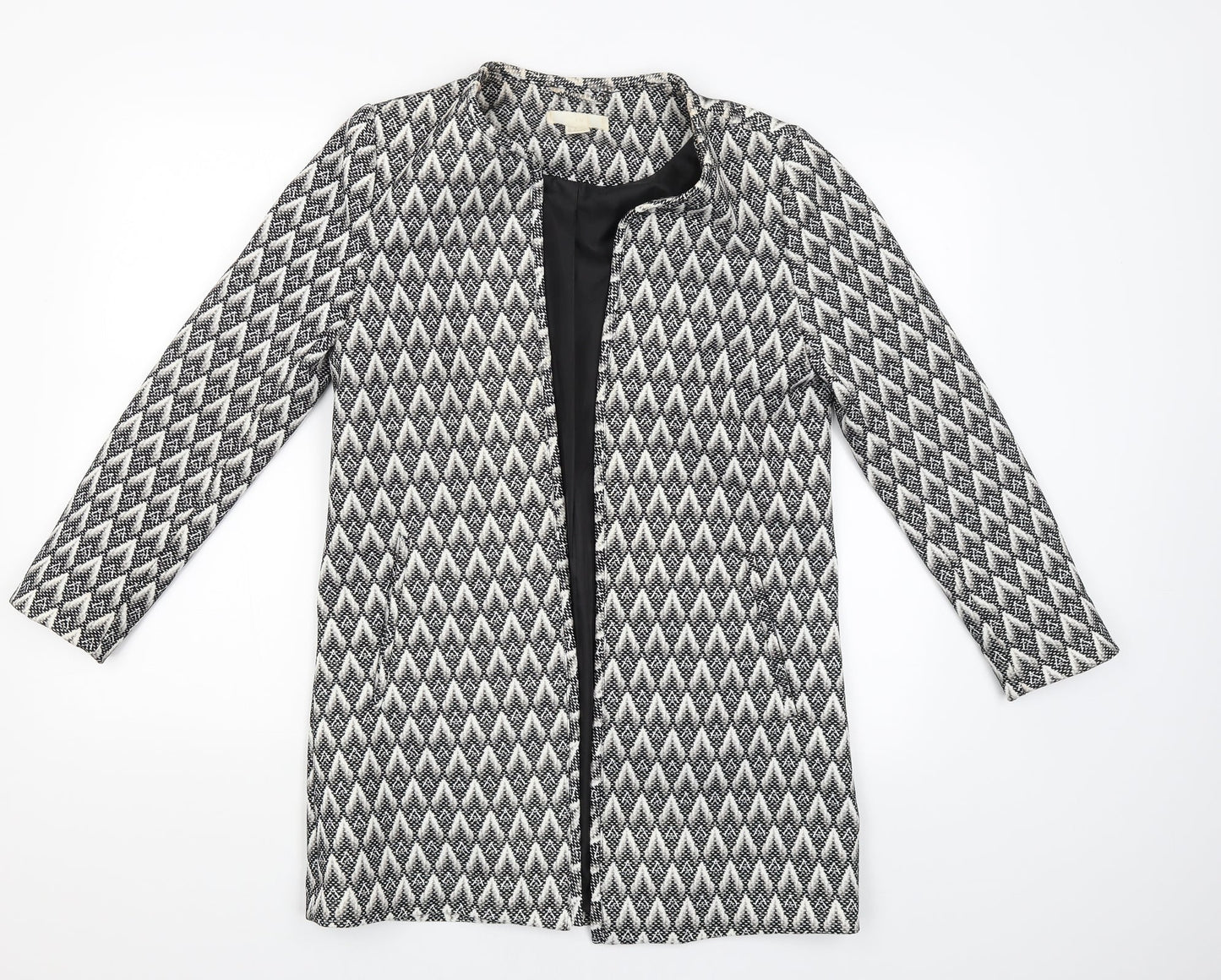 H&M Womens Black   Jacket Coat Size 8