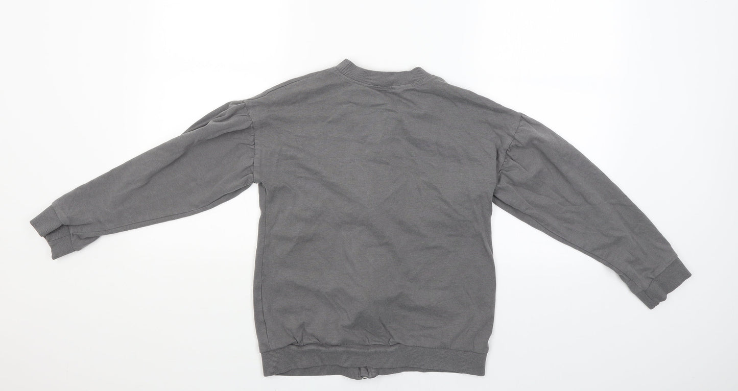 George Girls Grey   Full Zip Jumper Size 12-13 Years