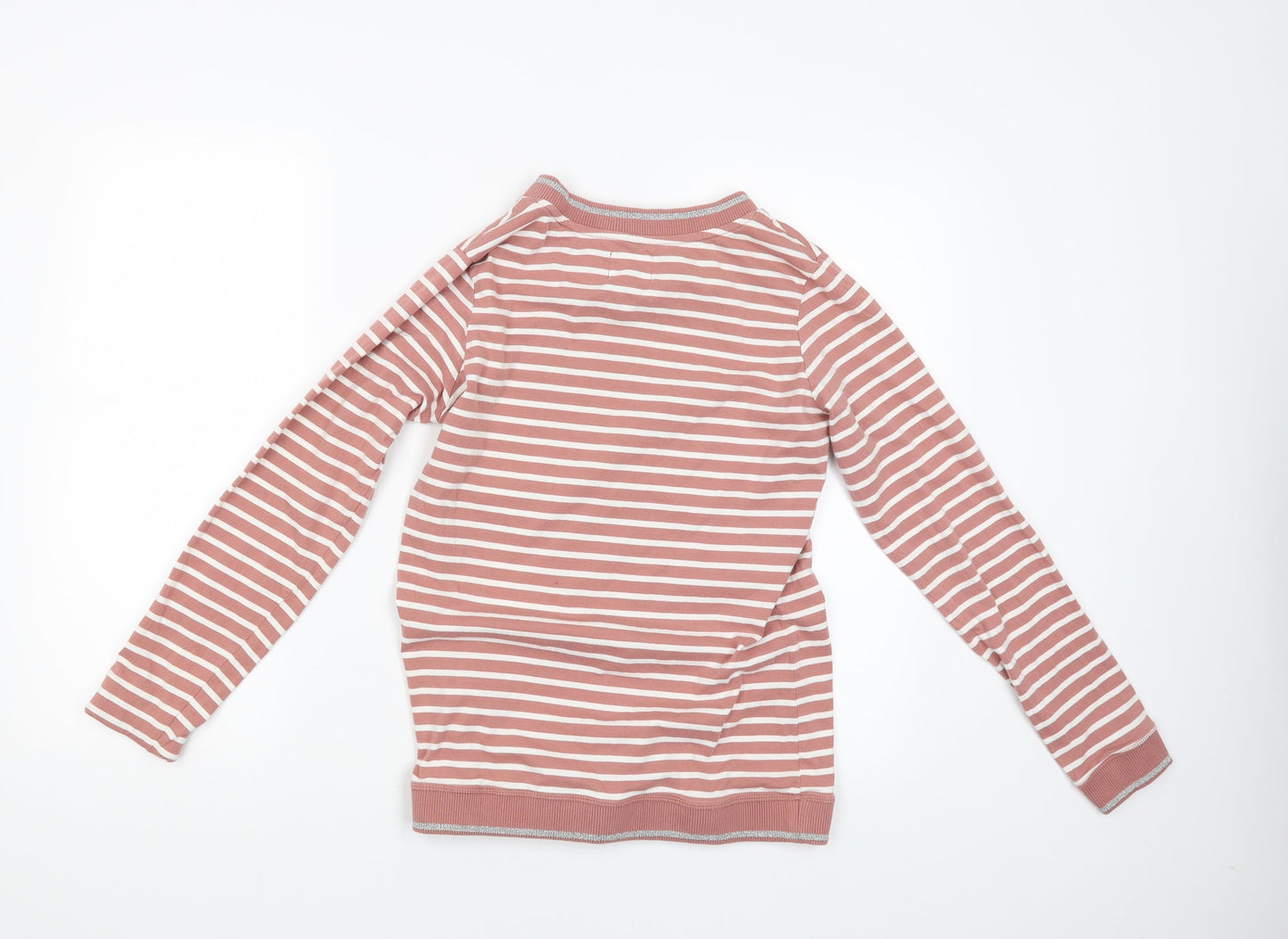 NEXT Womens Pink Striped  Pullover Jumper Size S  - Tea and Fuzzy Socks