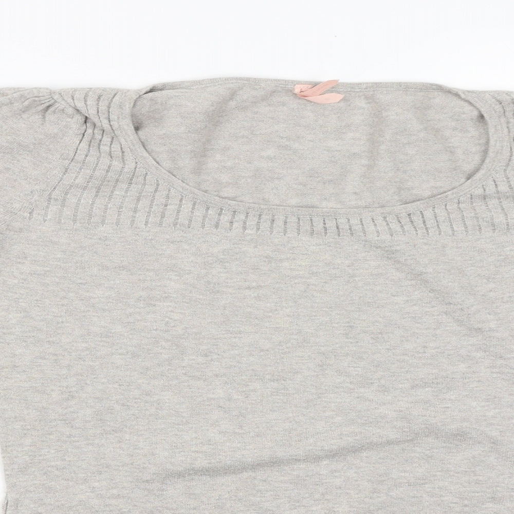 Miso Womens Grey   Pullover Jumper Size S
