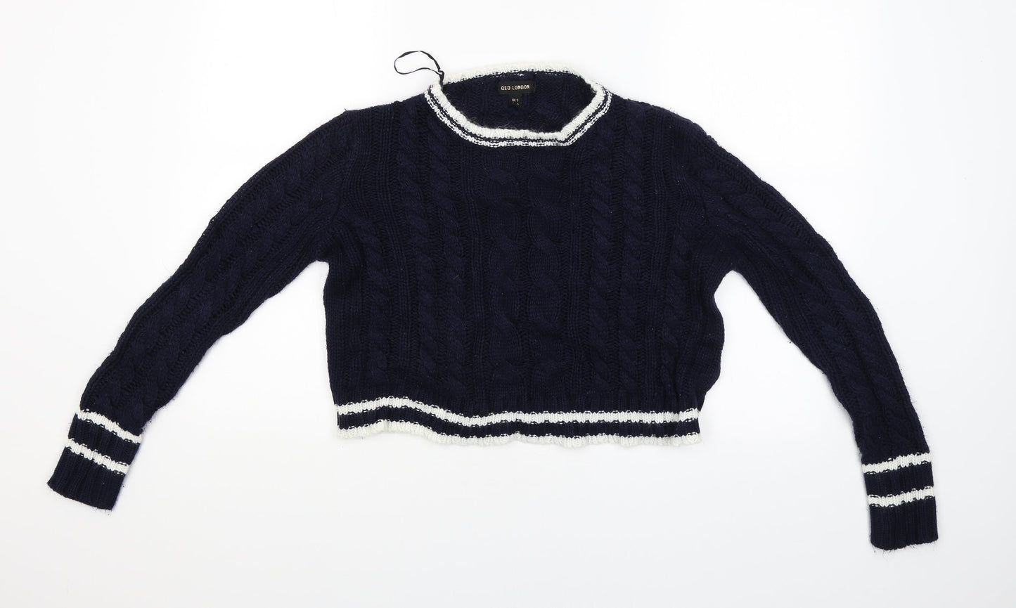 QED London Womens Blue   Pullover Jumper Size S