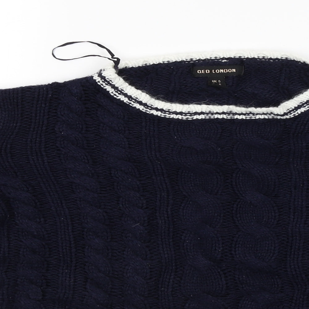 QED London Womens Blue   Pullover Jumper Size S