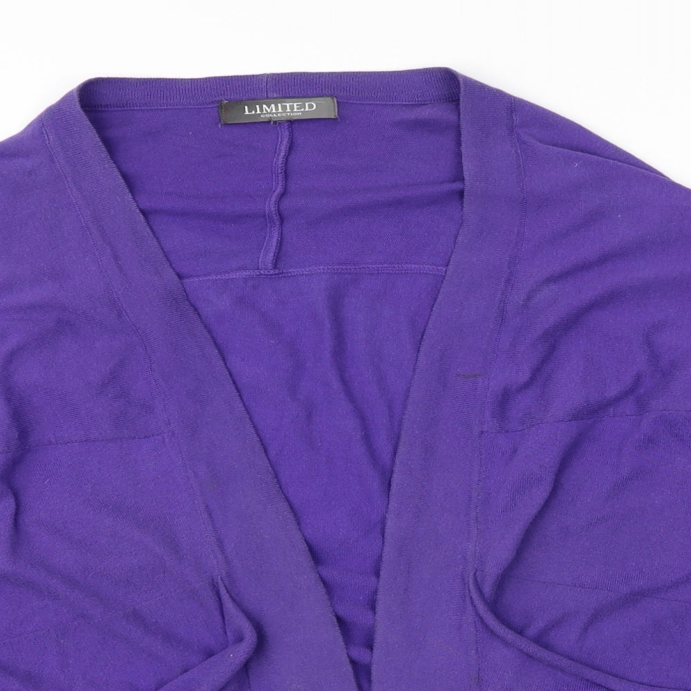 Limited Collection Womens Purple   Cardigan Jumper Size L