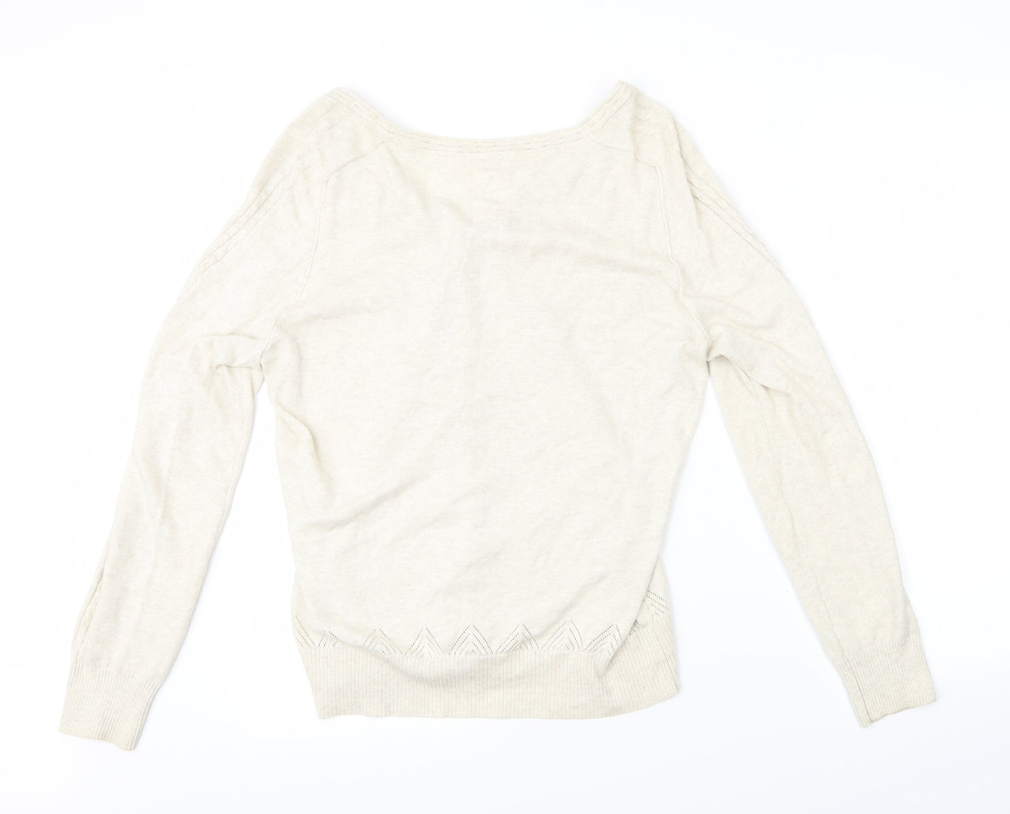 Preworn Womens Beige   Cardigan Jumper Size 16