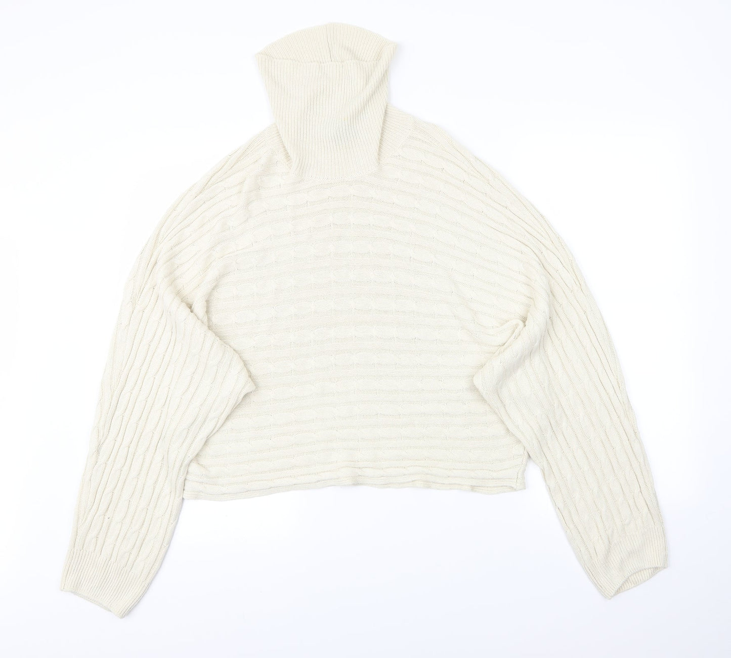 New Look Womens Beige Striped  Pullover Jumper Size L
