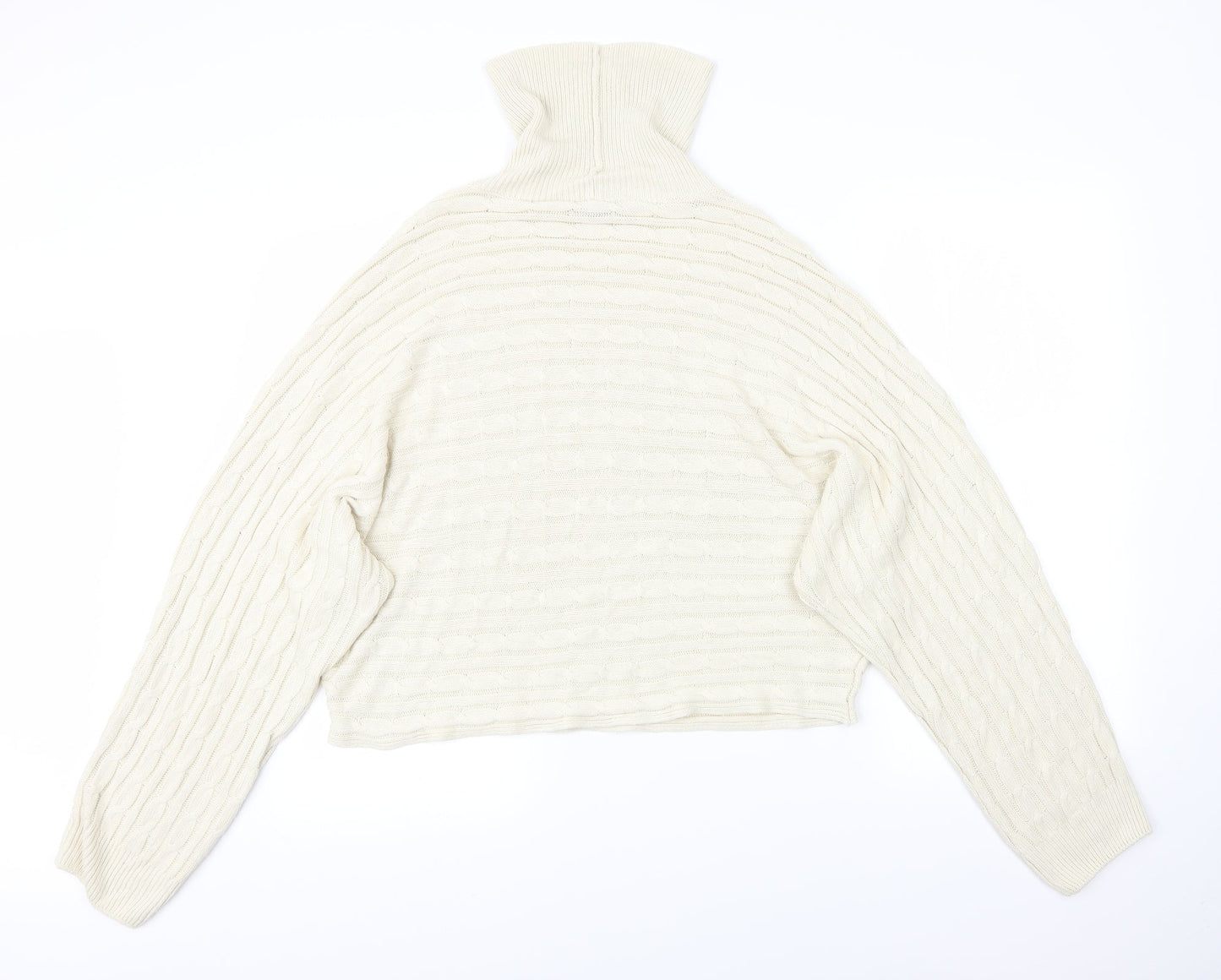 New Look Womens Beige Striped  Pullover Jumper Size L