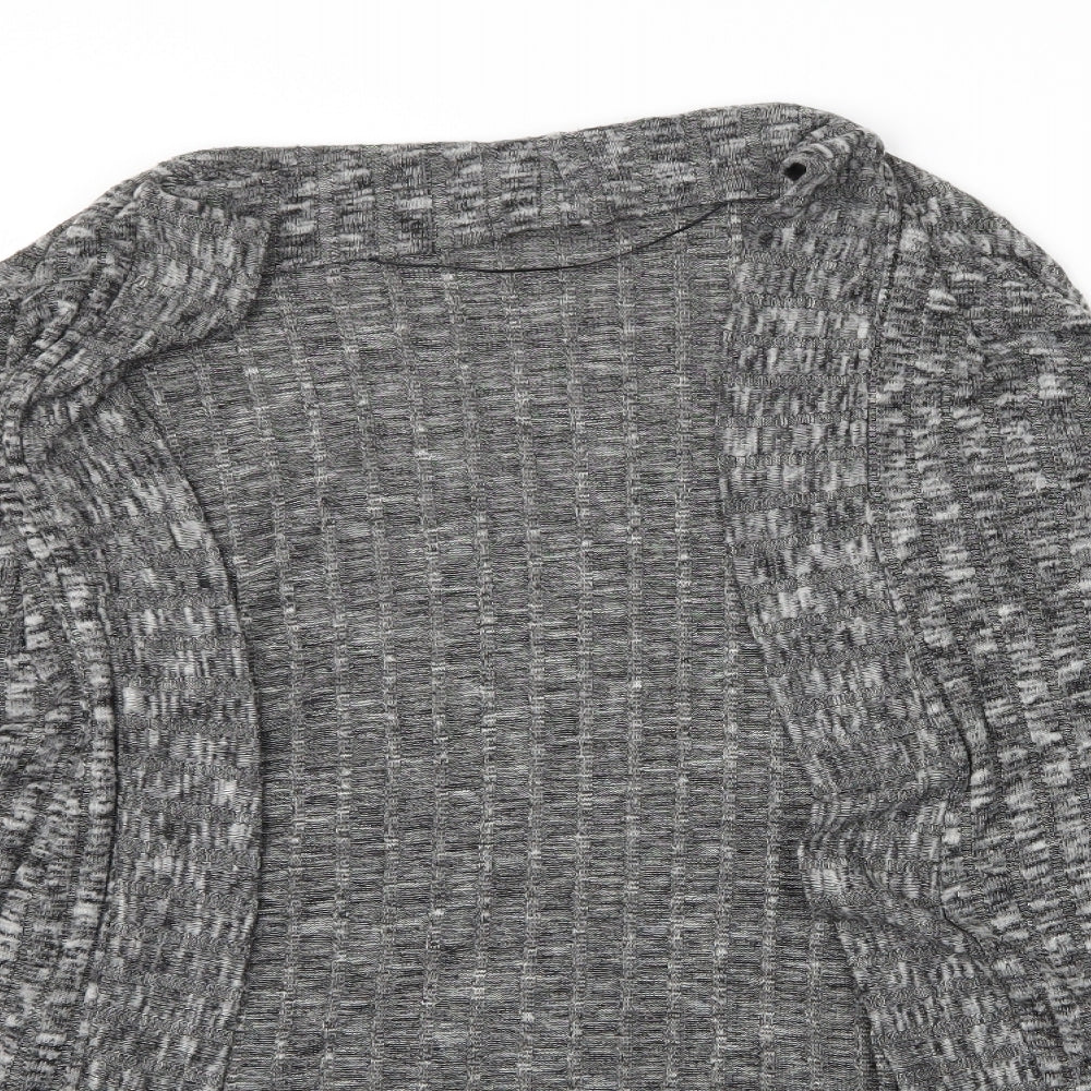 BDG Womens Grey Striped  Cardigan Jumper Size XS