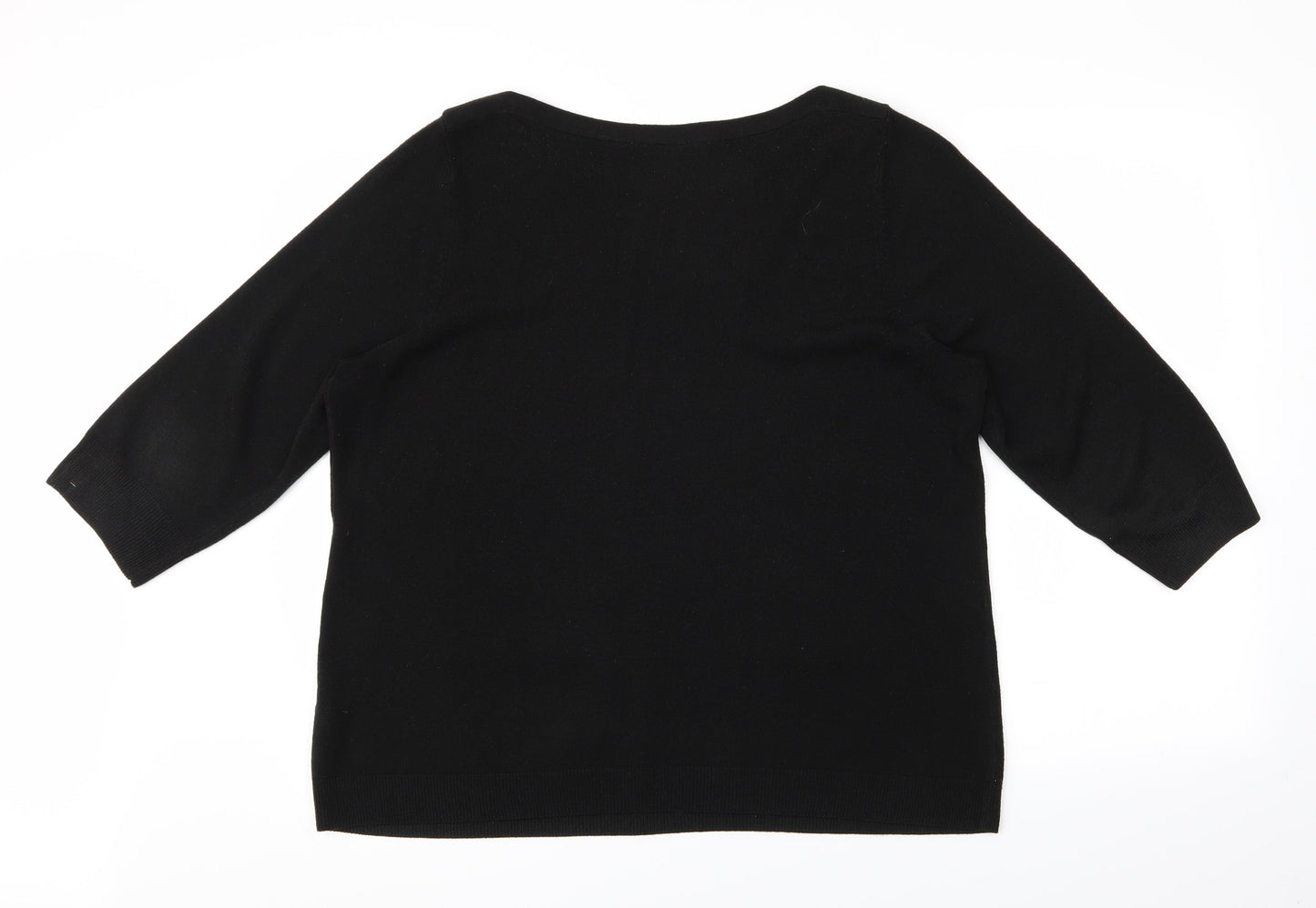 BHS Womens Black   Pullover Jumper Size 2