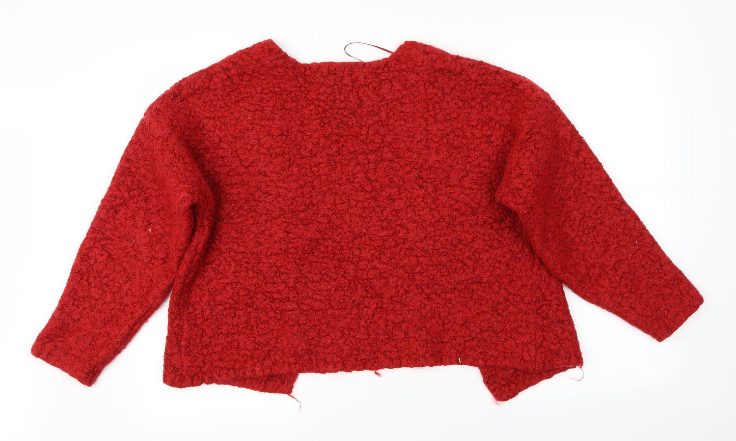 New Look Womens Red   Full Zip Jumper Size M