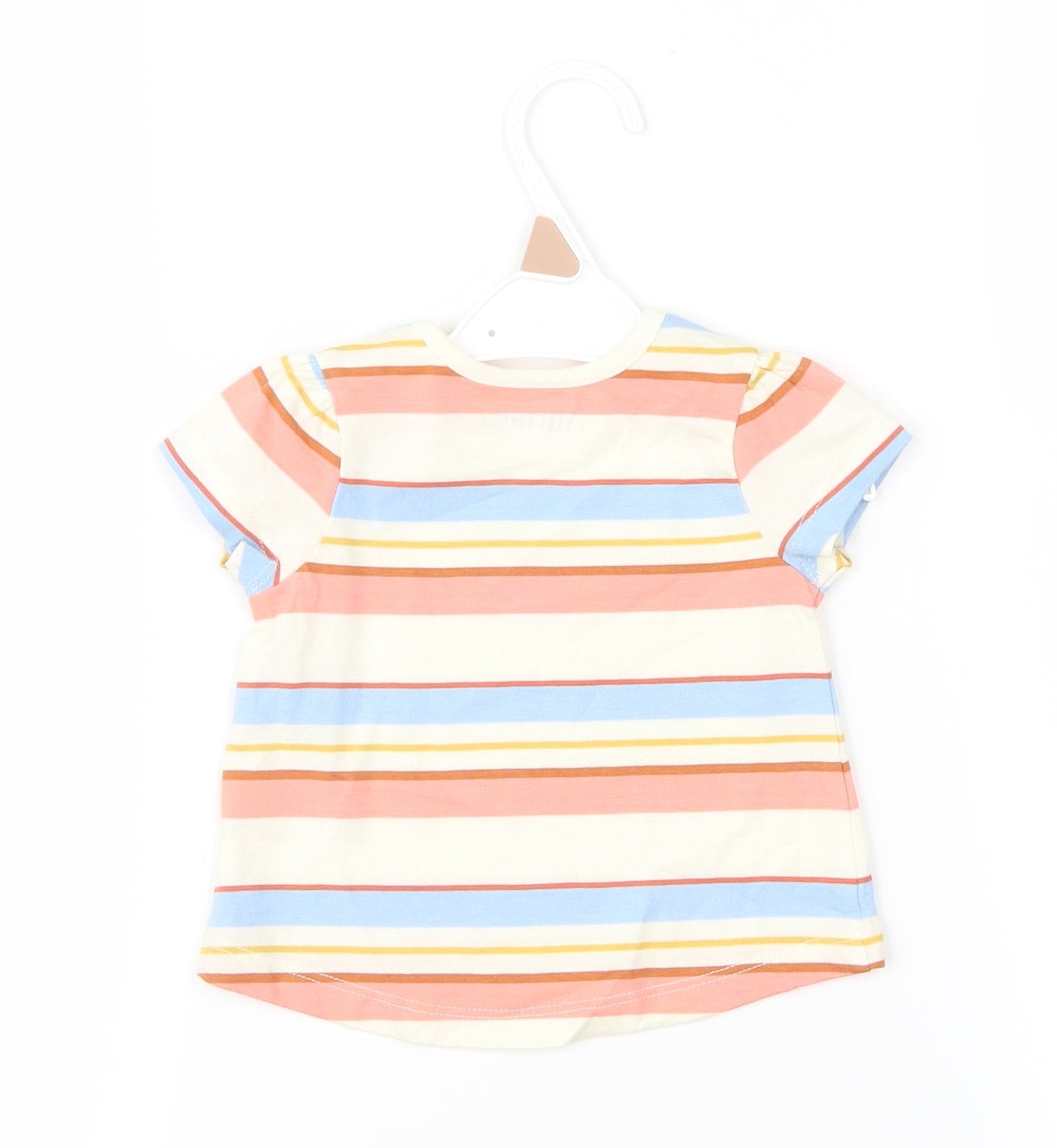 Nutmeg Baby Multicoloured Striped  Basic T-Shirt Size 0-3 Months