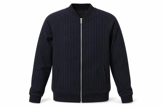 Boohoo Mens Blue Striped  Jacket  Size S