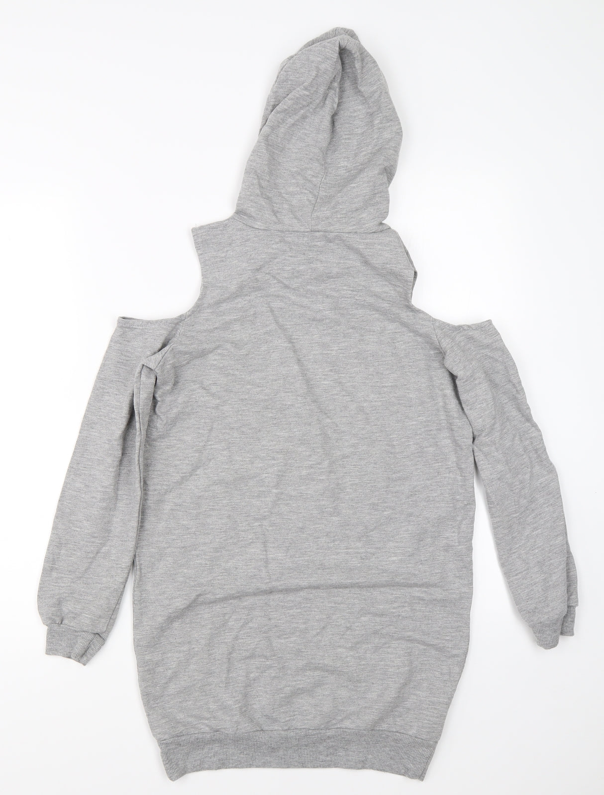 Select Girls Grey   Pullover Hoodie Size 12-13 Years  - open shoulders