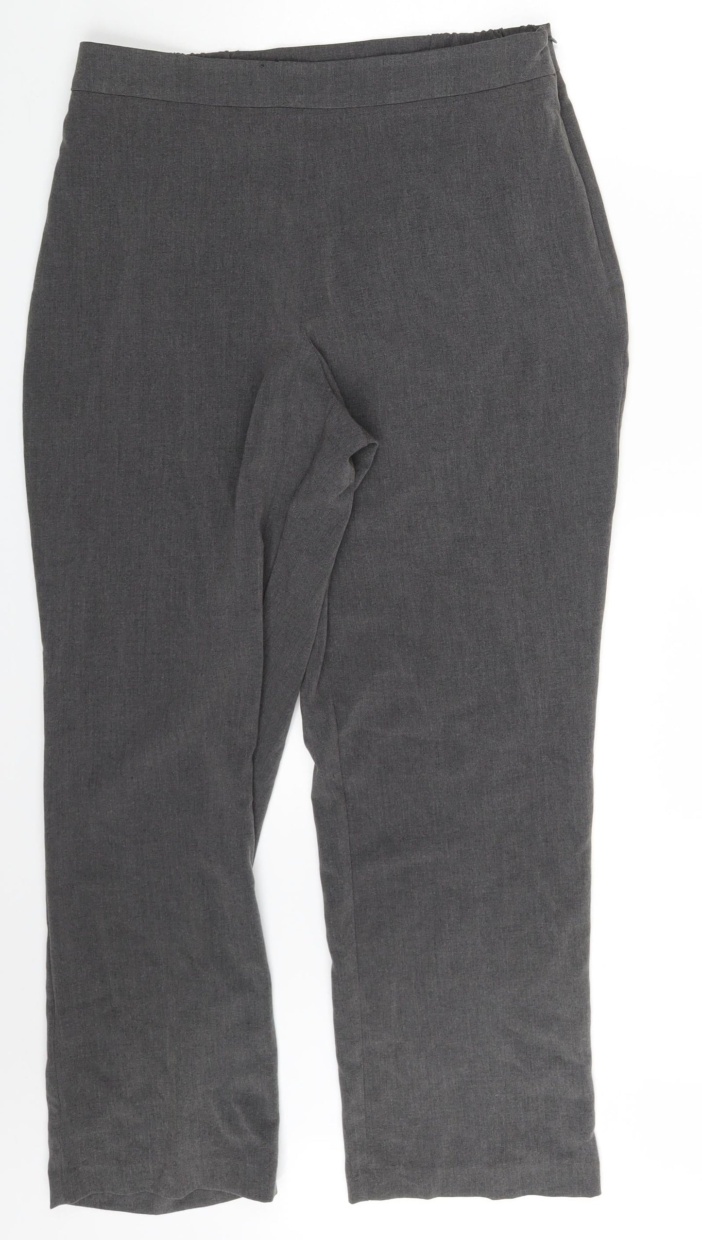 Isle Womens Grey   Dress Pants Trousers Size 16 L26 in
