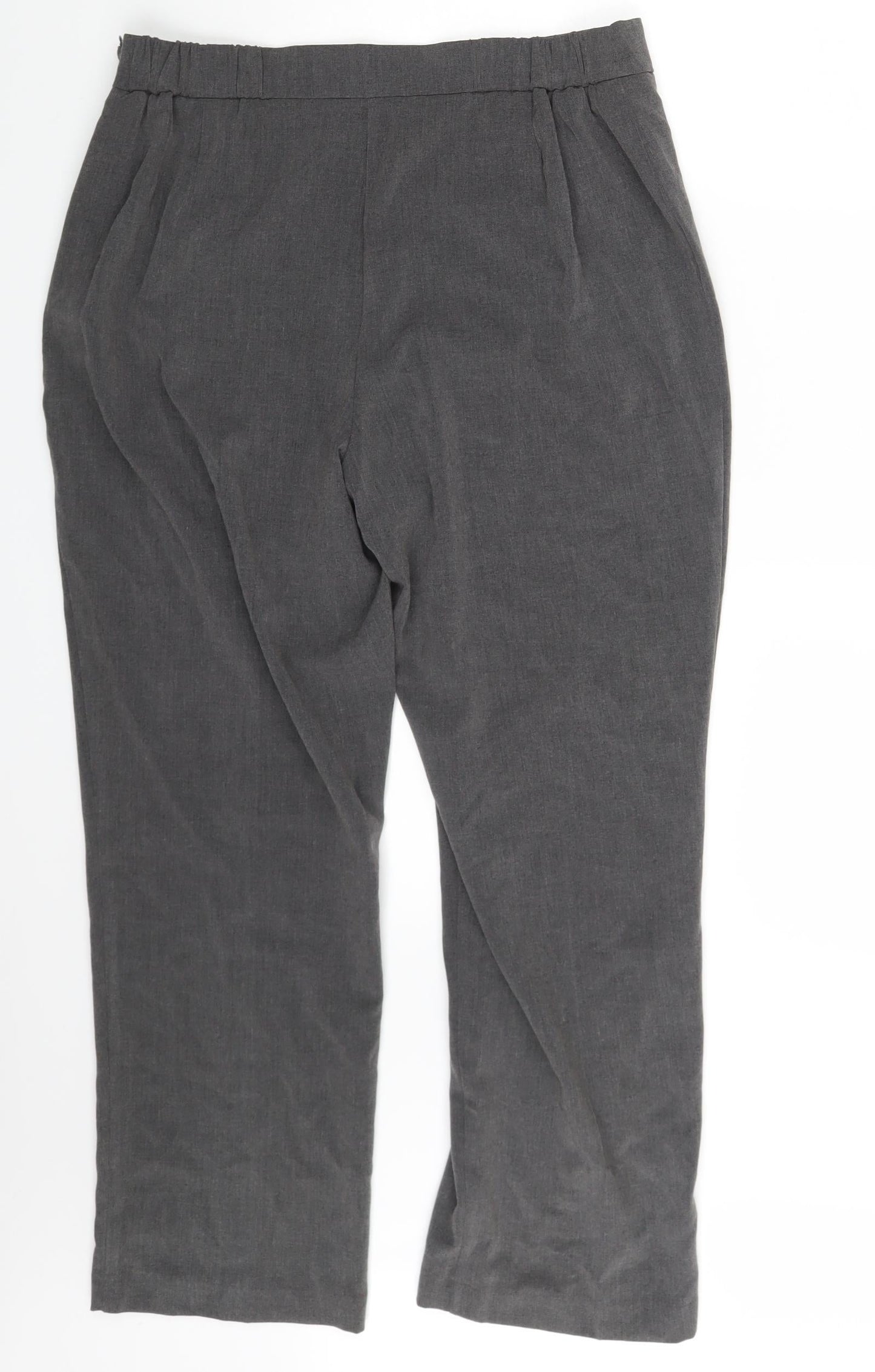 Isle Womens Grey   Dress Pants Trousers Size 16 L26 in