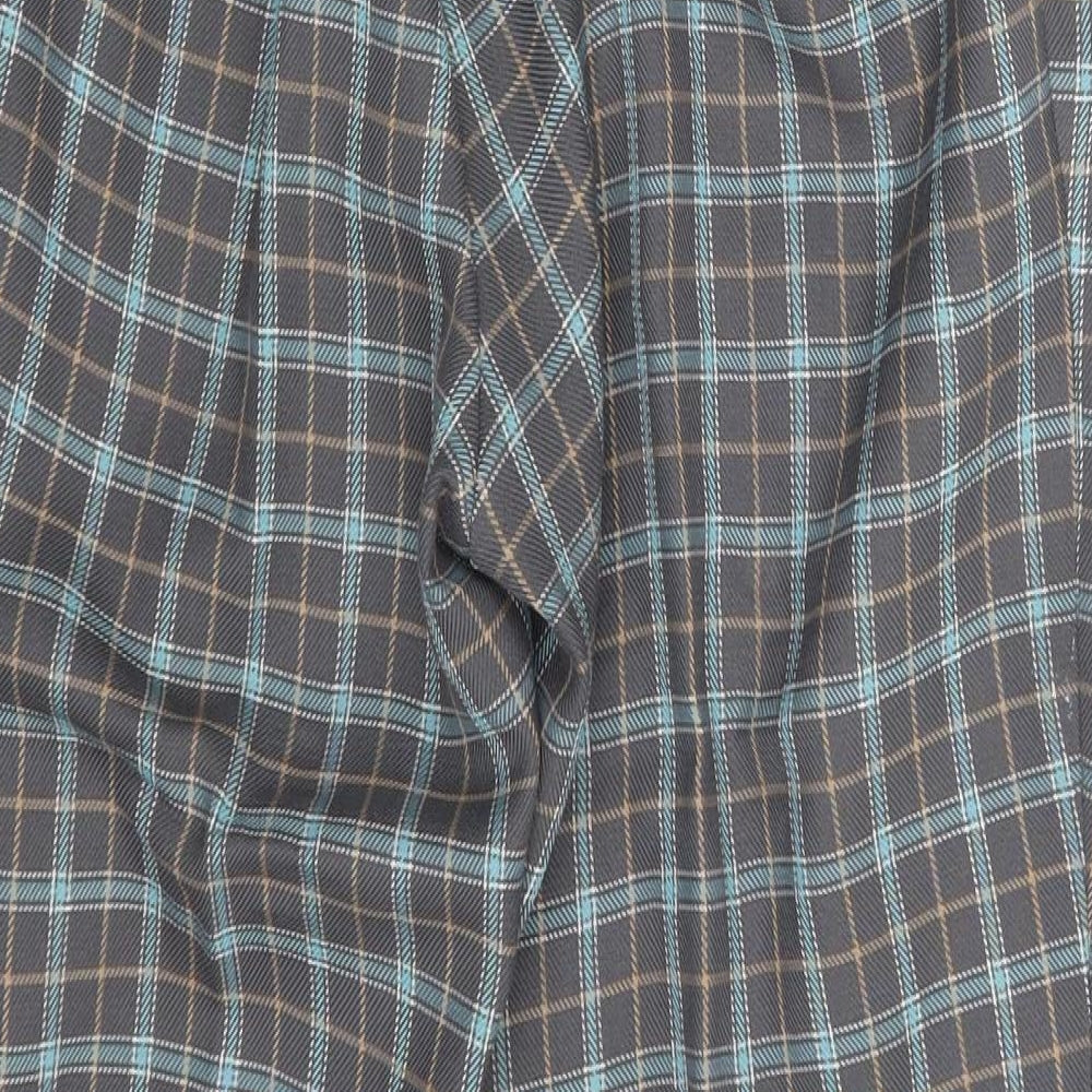 Preworn Womens Grey Check  Dress Pants Trousers One Size L25.5 in