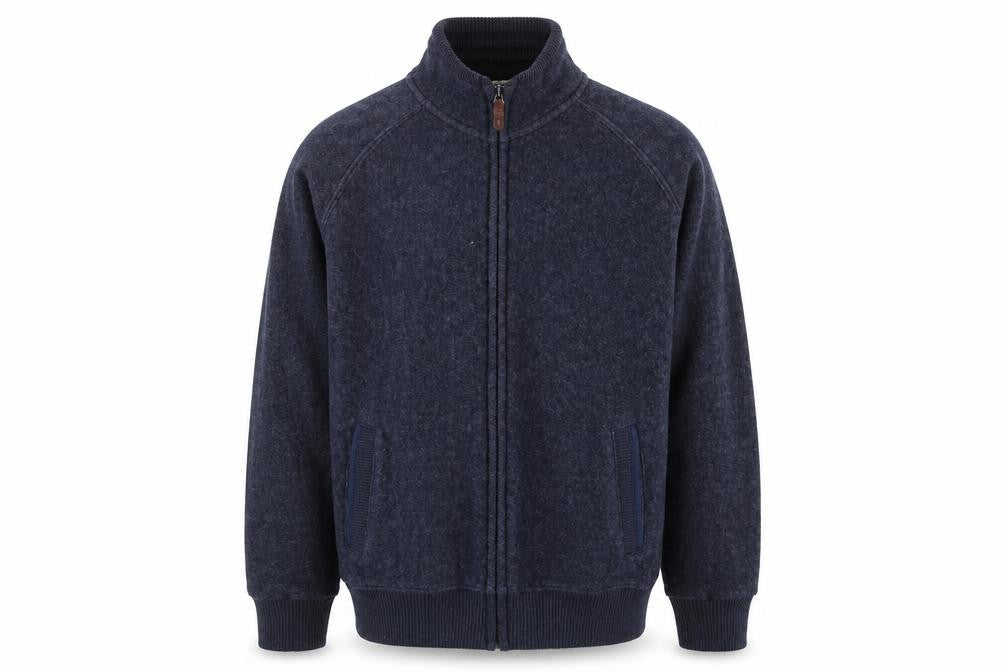 Boston Crew Mens Blue   Full Zip Jumper Size M