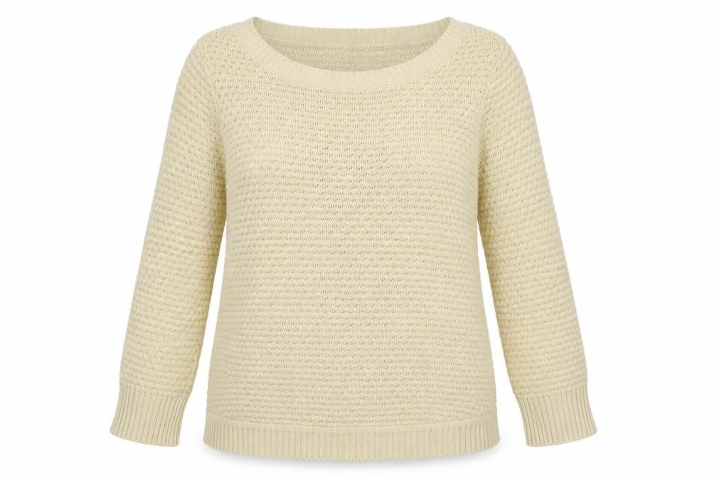 Cristina B Womens Beige  Knit Pullover Jumper Size L