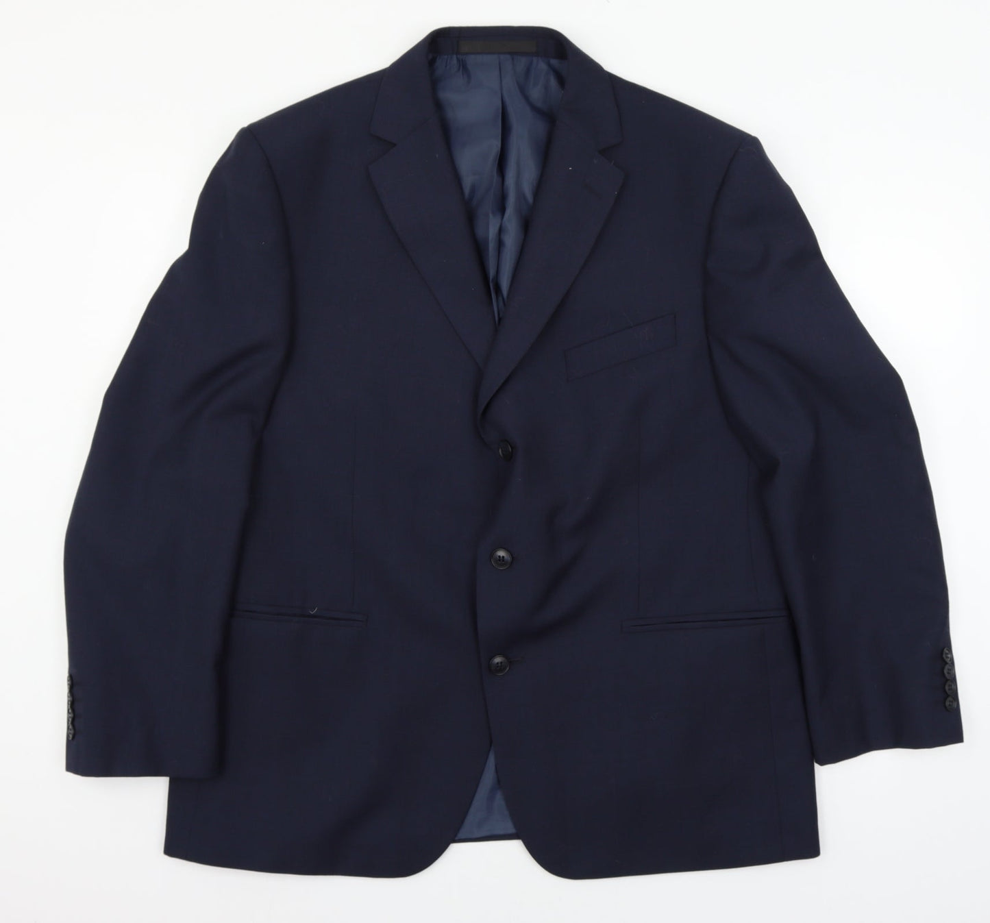 Marks and Spencer Mens Blue Striped  Jacket Suit Jacket Size XL