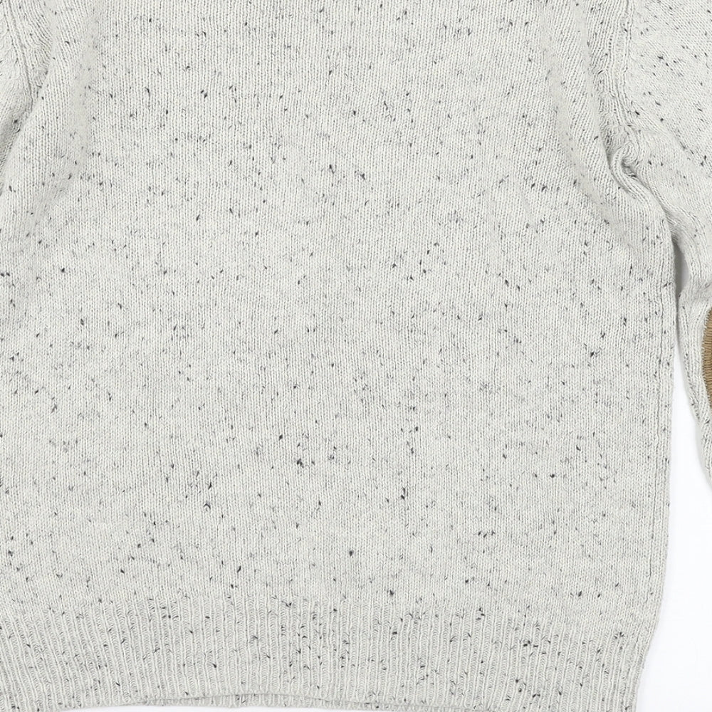 Cedar Wood State Mens Ivory  Knit Pullover Jumper Size S