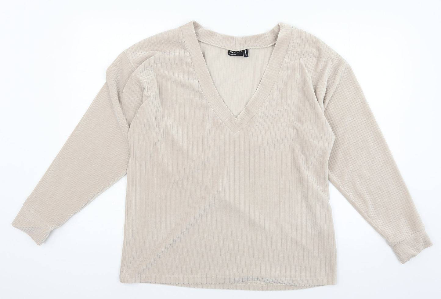 ASOS Womens Pink  Velour Pullover Sweatshirt Size 8