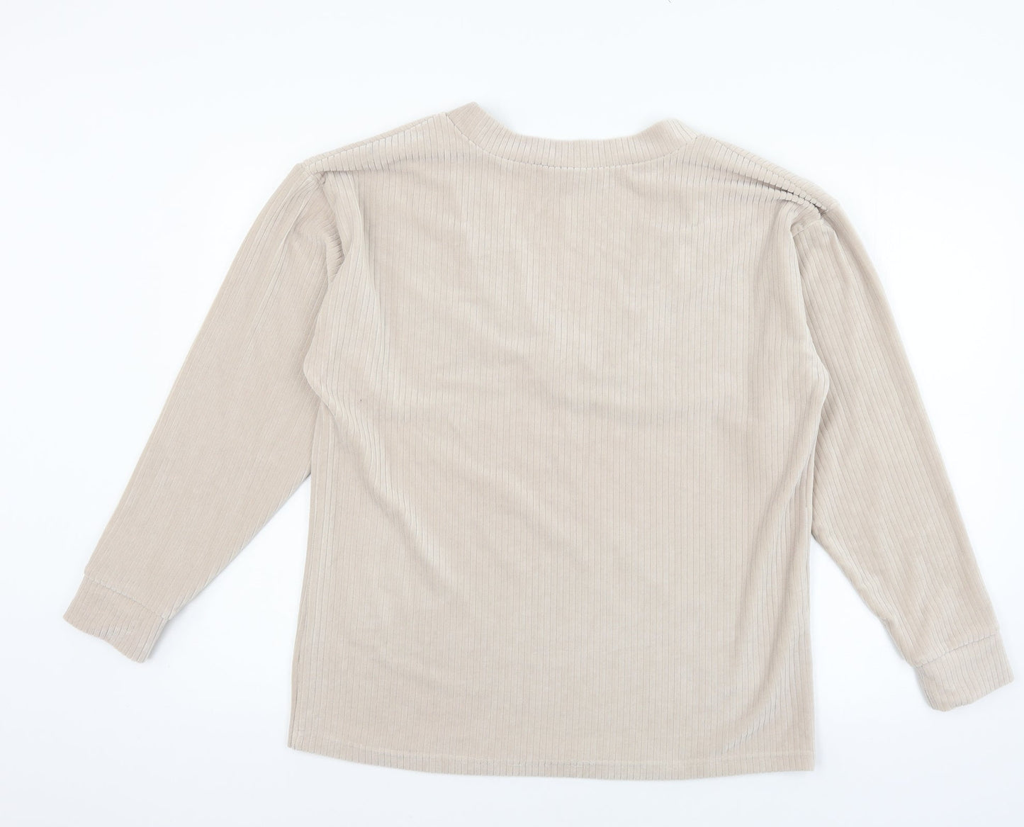 ASOS Womens Pink  Velour Pullover Sweatshirt Size 8