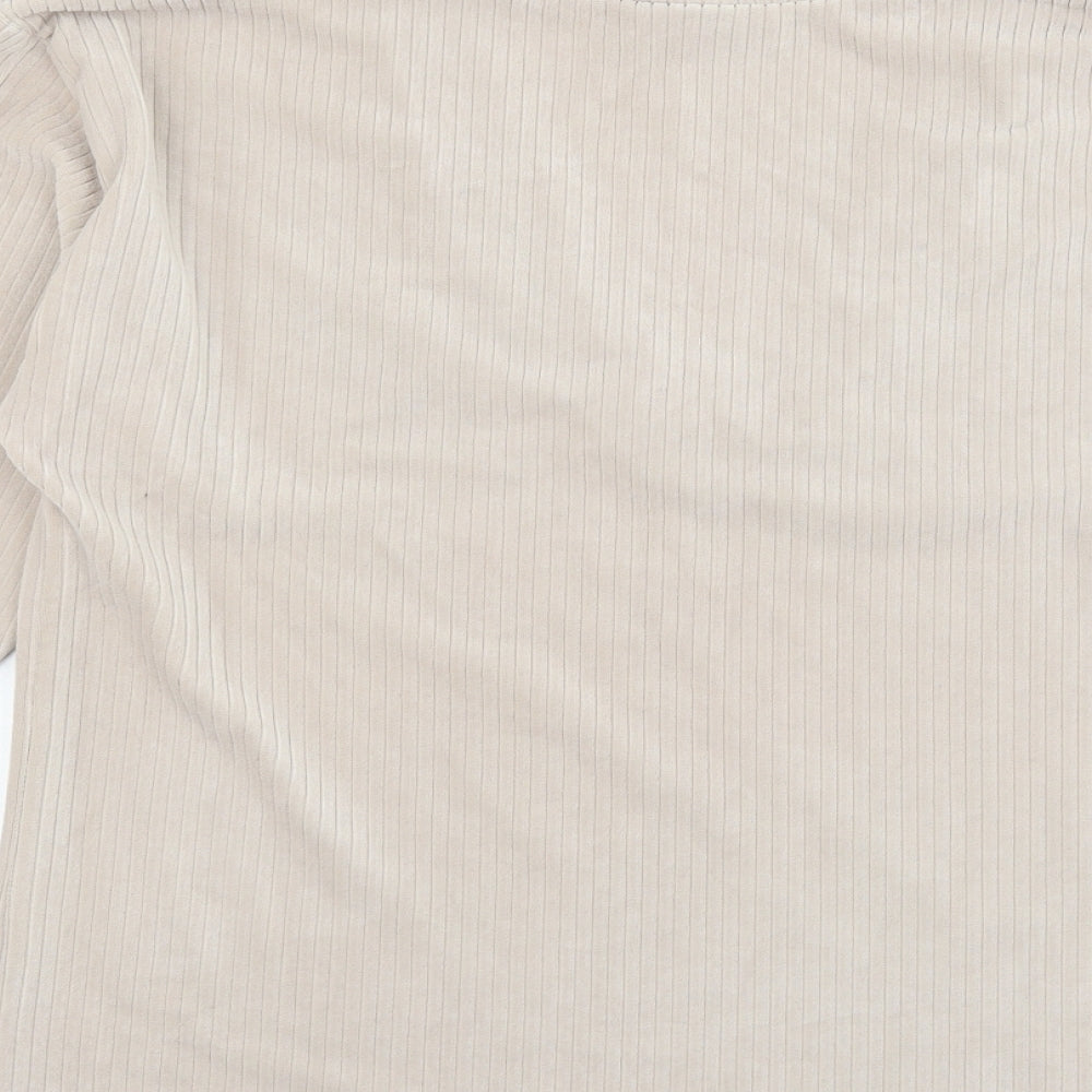 ASOS Womens Pink  Velour Pullover Sweatshirt Size 8