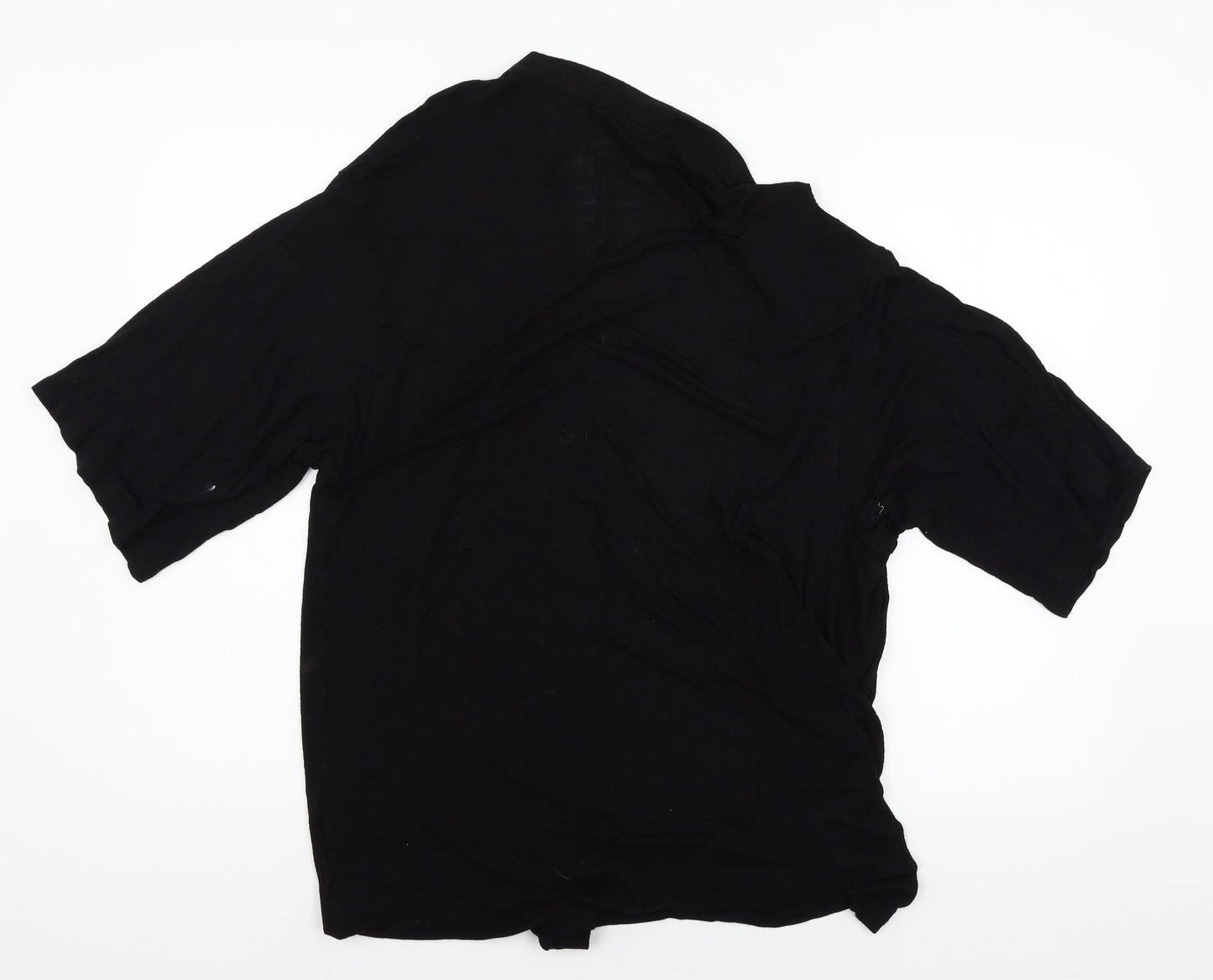 F&F Womens Black  Jersey Cardigan Jumper Size 10