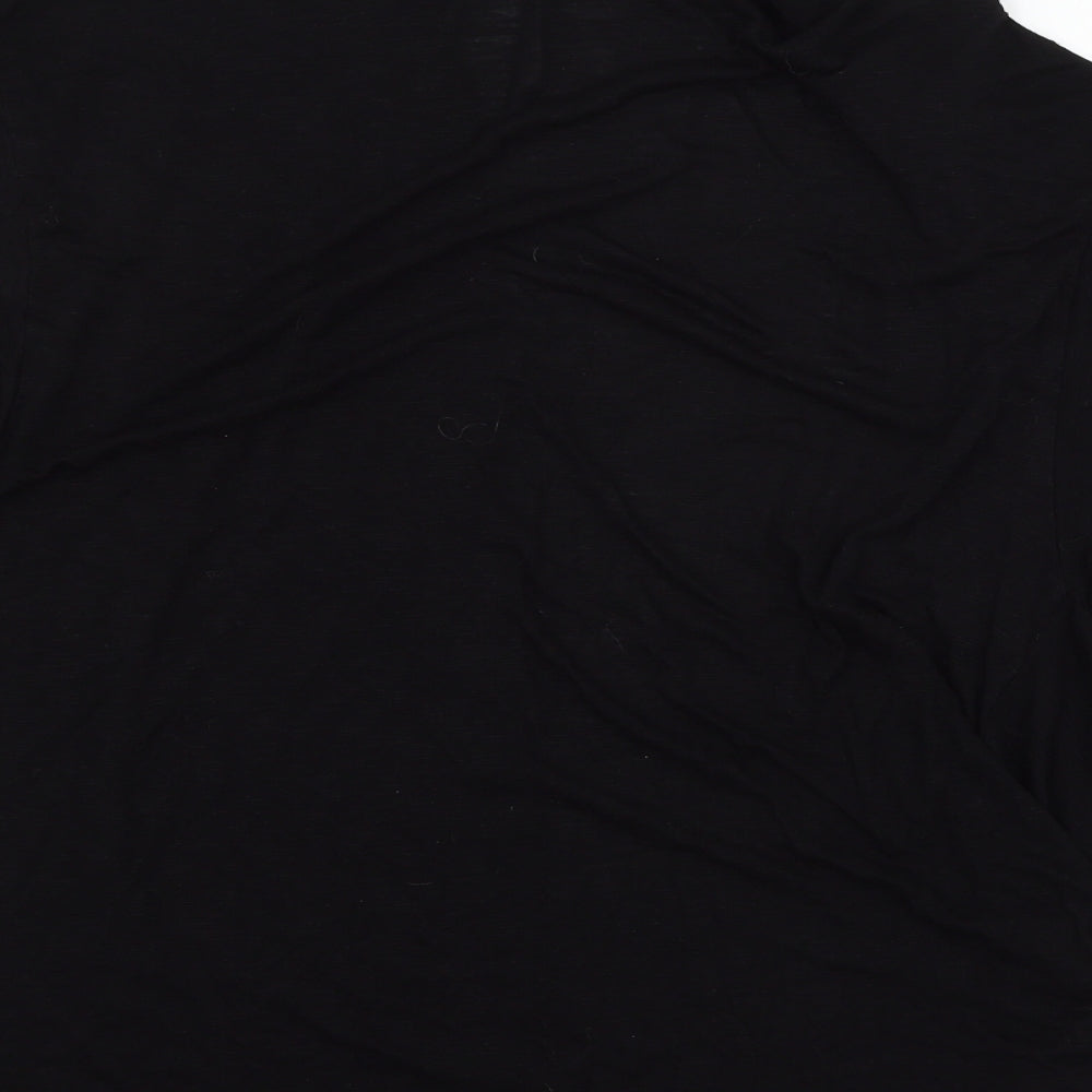 F&F Womens Black  Jersey Cardigan Jumper Size 10