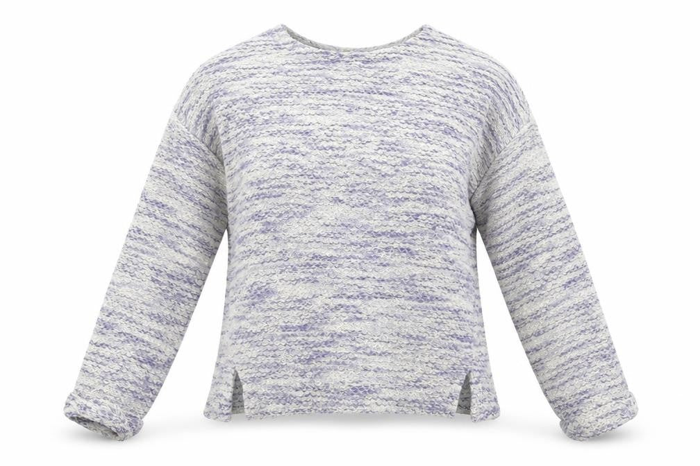 New Look Womens Blue Striped Knit Pullover Jumper Size M