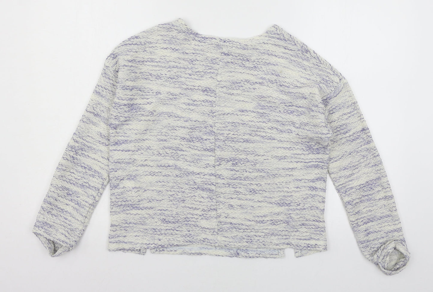 New Look Womens Blue Striped Knit Pullover Jumper Size M