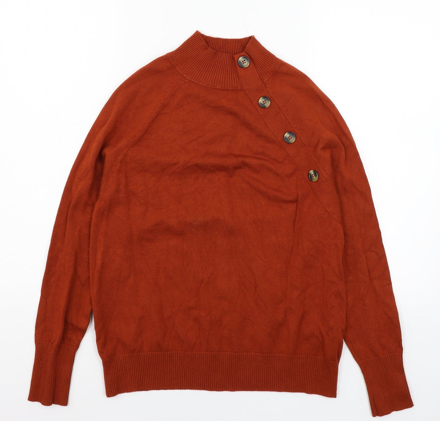 M&Co Womens Brown  Knit Pullover Jumper Size 12