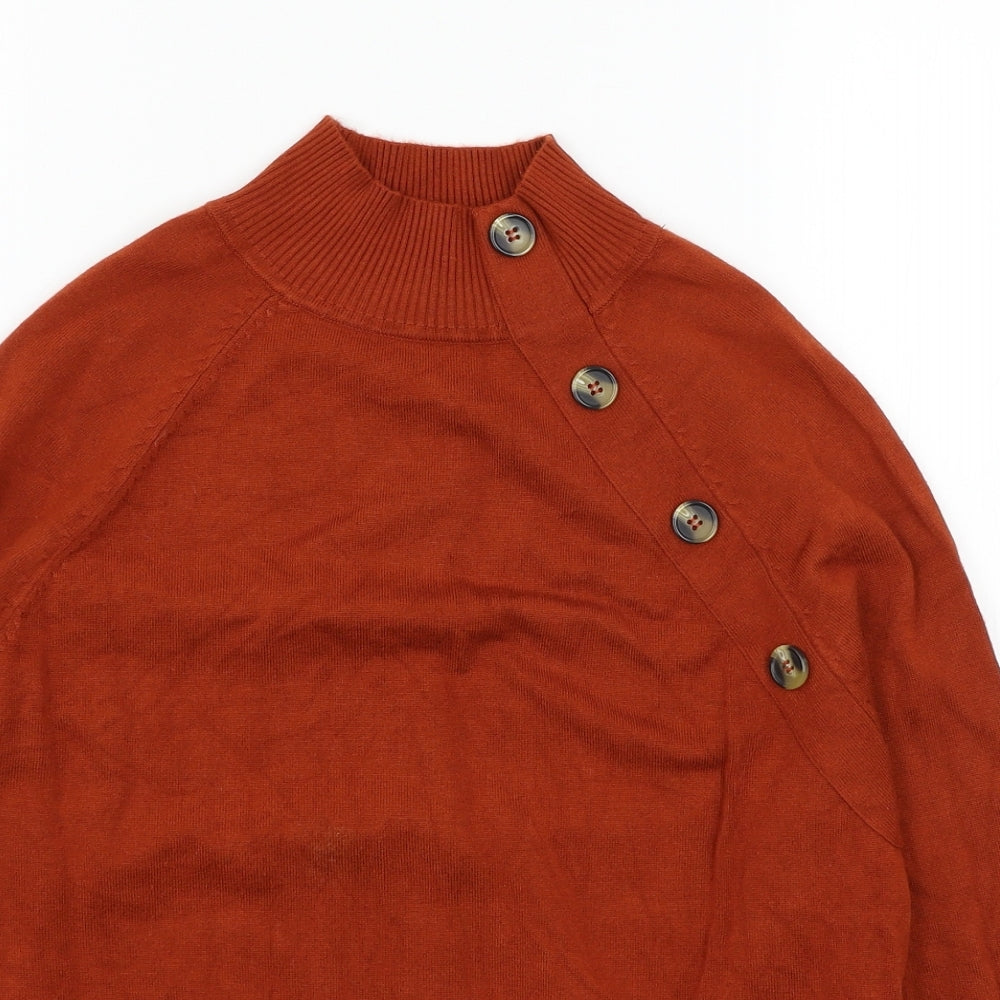 M&Co Womens Brown  Knit Pullover Jumper Size 12