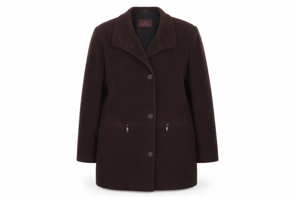 Elementary Womens Red   Overcoat Coat Size 14