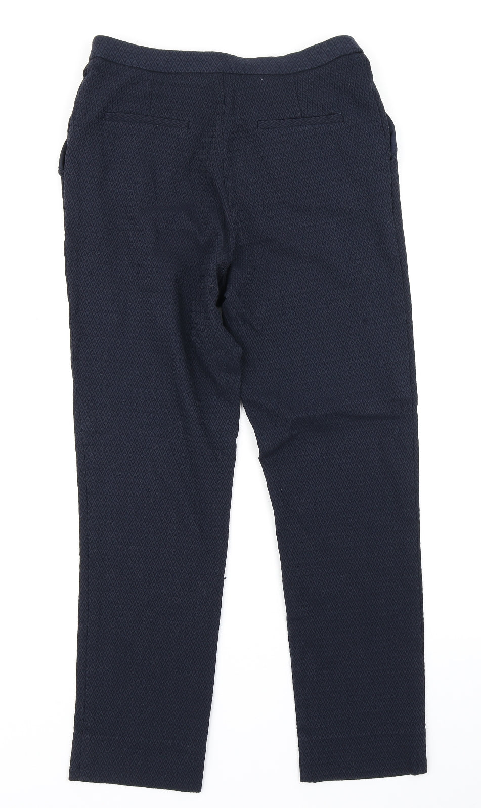 Preworn Womens Blue Argyle/Diamond  Trousers  Size 10 L24 in
